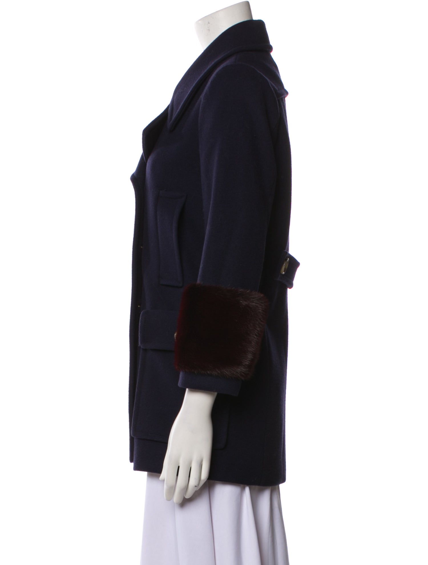 Gucci Wool Fur Coat